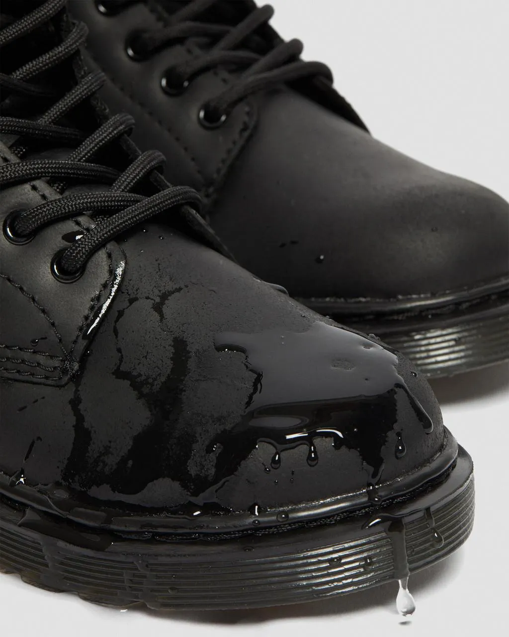 Ботинки Dr. Martens Junior 1460 на подкладке из искусственного меха, водонепроницаемые, цвет Black — фото 3