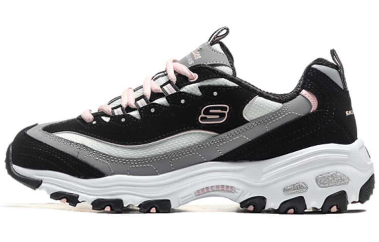 

Кроссовки Skechers D'Lites 1.0 Chunky Sneakers Women's Low-Top Black/Gray