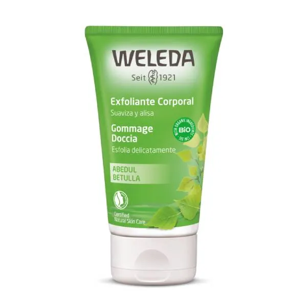 

Мягкое отшелушивание с помощью натуральных восковых шариков Exfoliante Corporal De Abedul Weleda, 150 ml