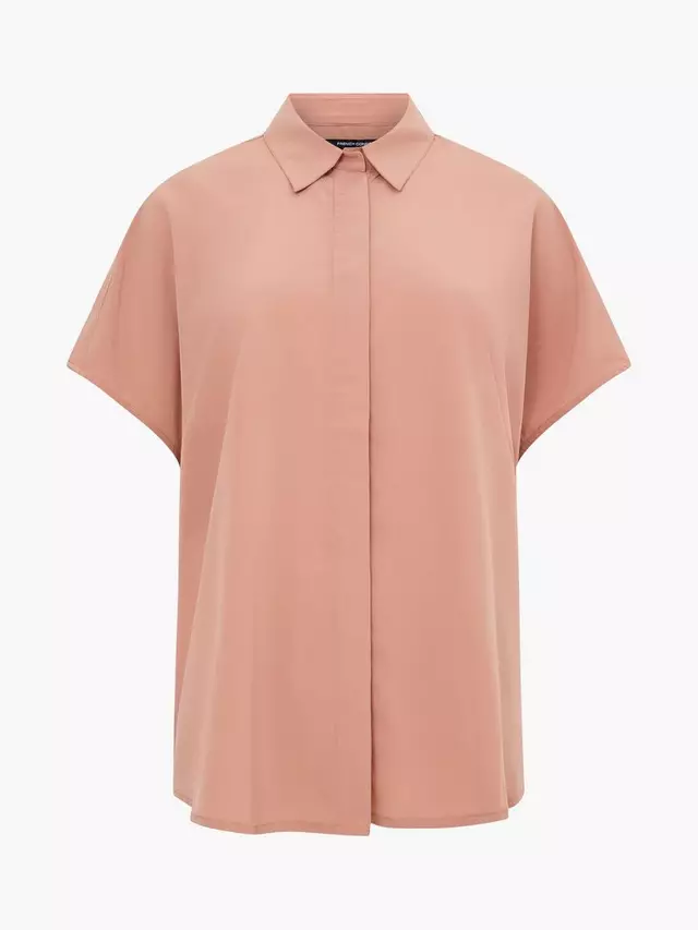 

Рубашка French Connection Caprina Crepe Short Sleeve, цвет mocha