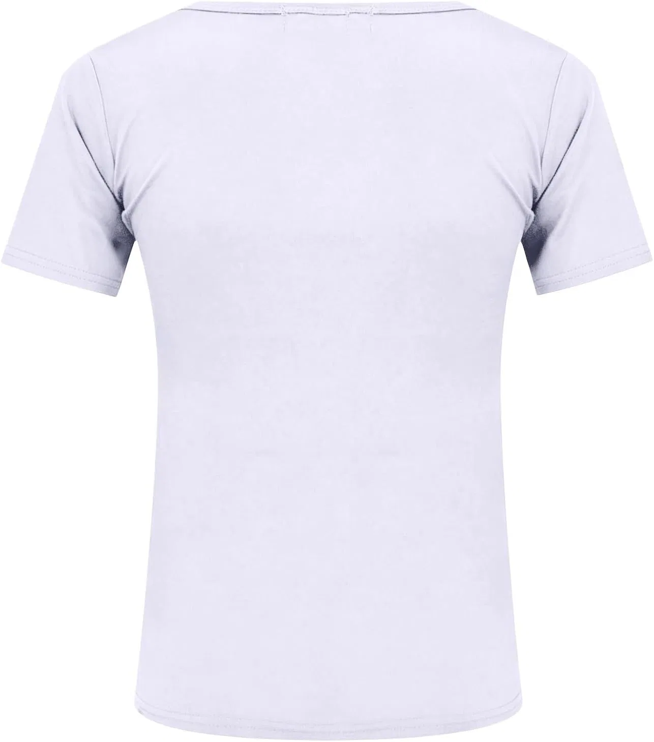Футболка с V-образным вырезом, Slim Fit, белый — фото 4