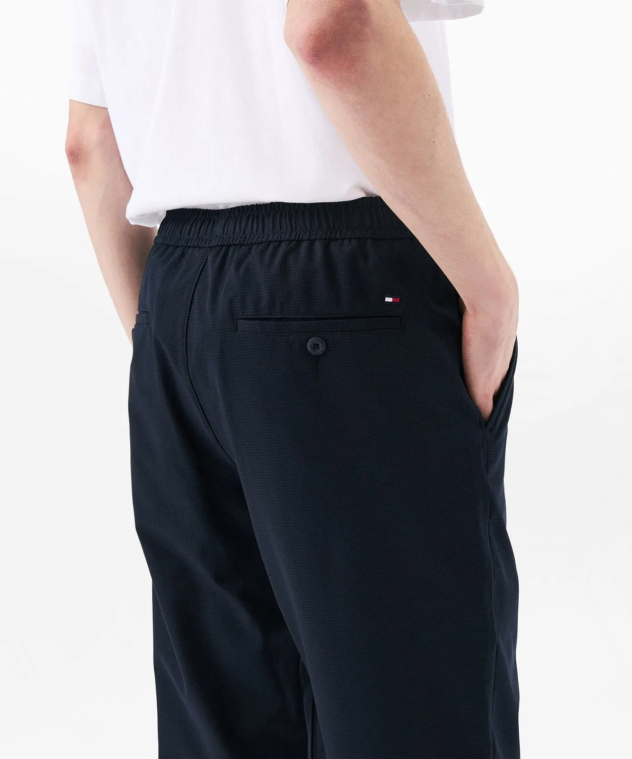 Брюки из воздухопроницаемой ткани Tommy Hilfiger оливковые — фото 3