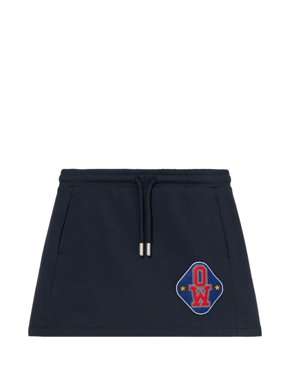 

Мини-юбка с королевской нашивкой Off-White, синий