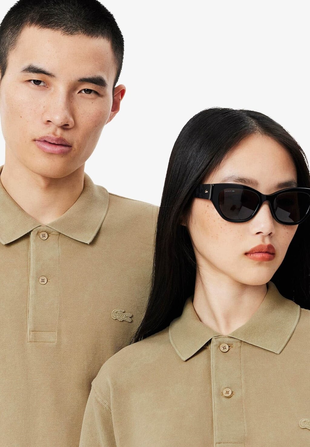 

Рубашка поло Lacoste, бежевый