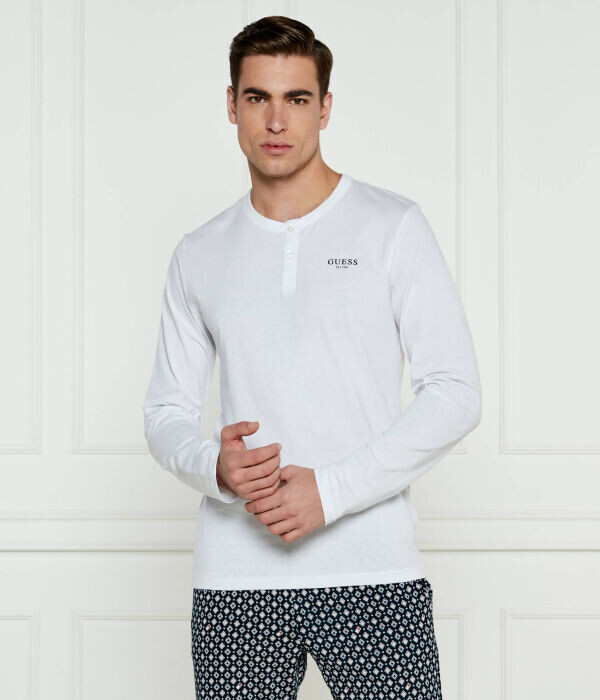 

Лонгслив Guess Underwear Regular Fit, белый