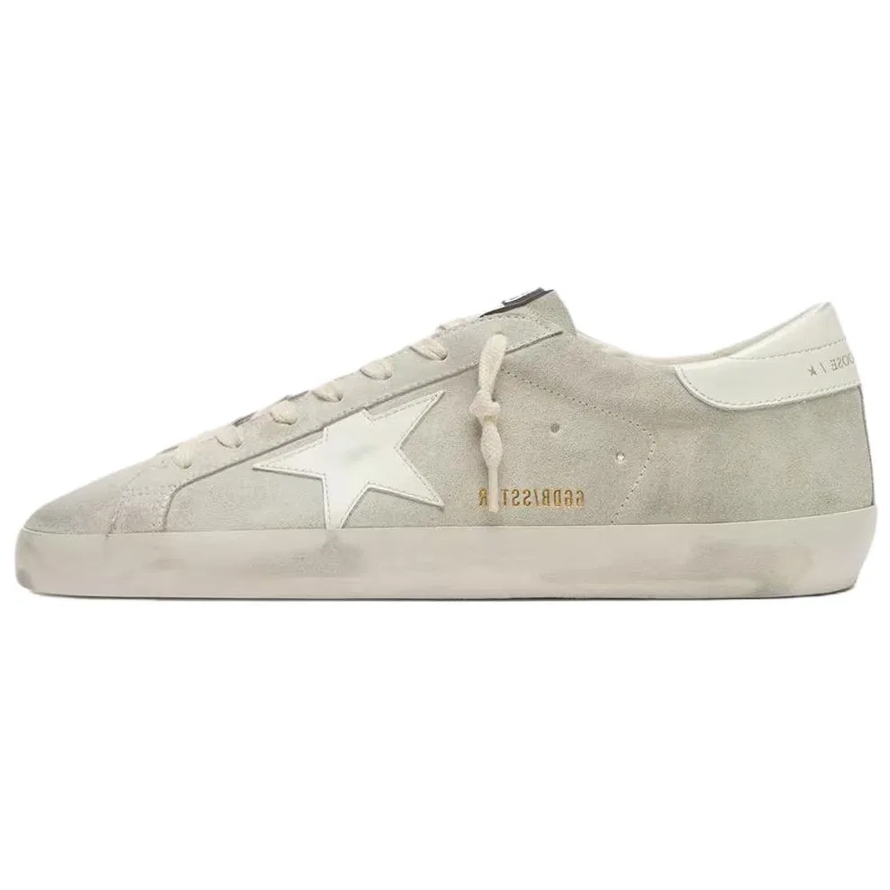 Кроссовки кожаные Golden Goose Super Star серые