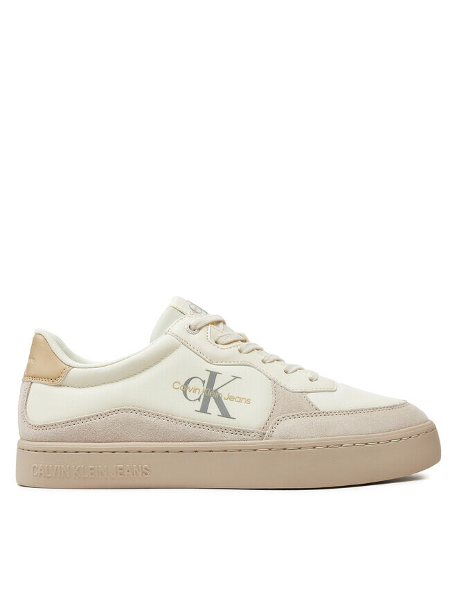 

Кроссовки Calvin Klein Jeans Classic Cupsole Low Mix Mtl, экрю, Белый, Кроссовки Calvin Klein Jeans Classic Cupsole Low Mix Mtl, экрю