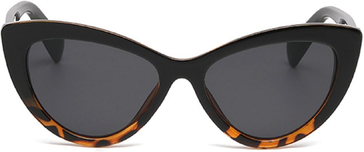 

Модные сексуальные солнцезащитные очки в стиле панк «кошачий глаз» для женщин, роскошные ретро-очки для женщин, винтажные солнцезащитные очки UV400 8967 Melrose, Black Leopard