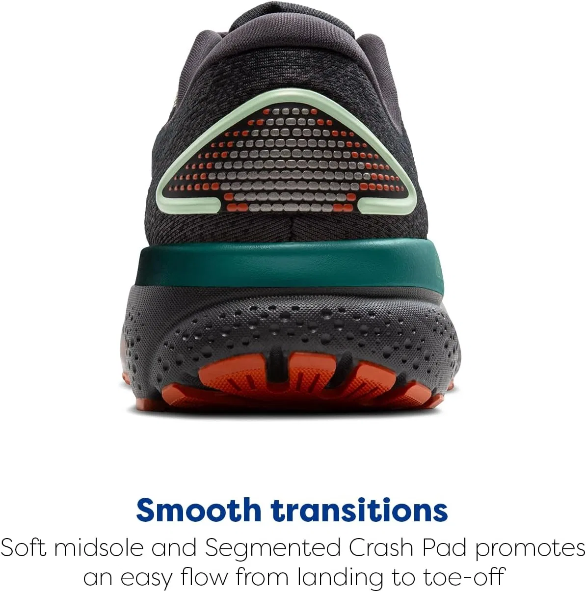 Мужские кроссовки Brooks Ghost 16, Blackened Pearl June Bug Green — фото 3