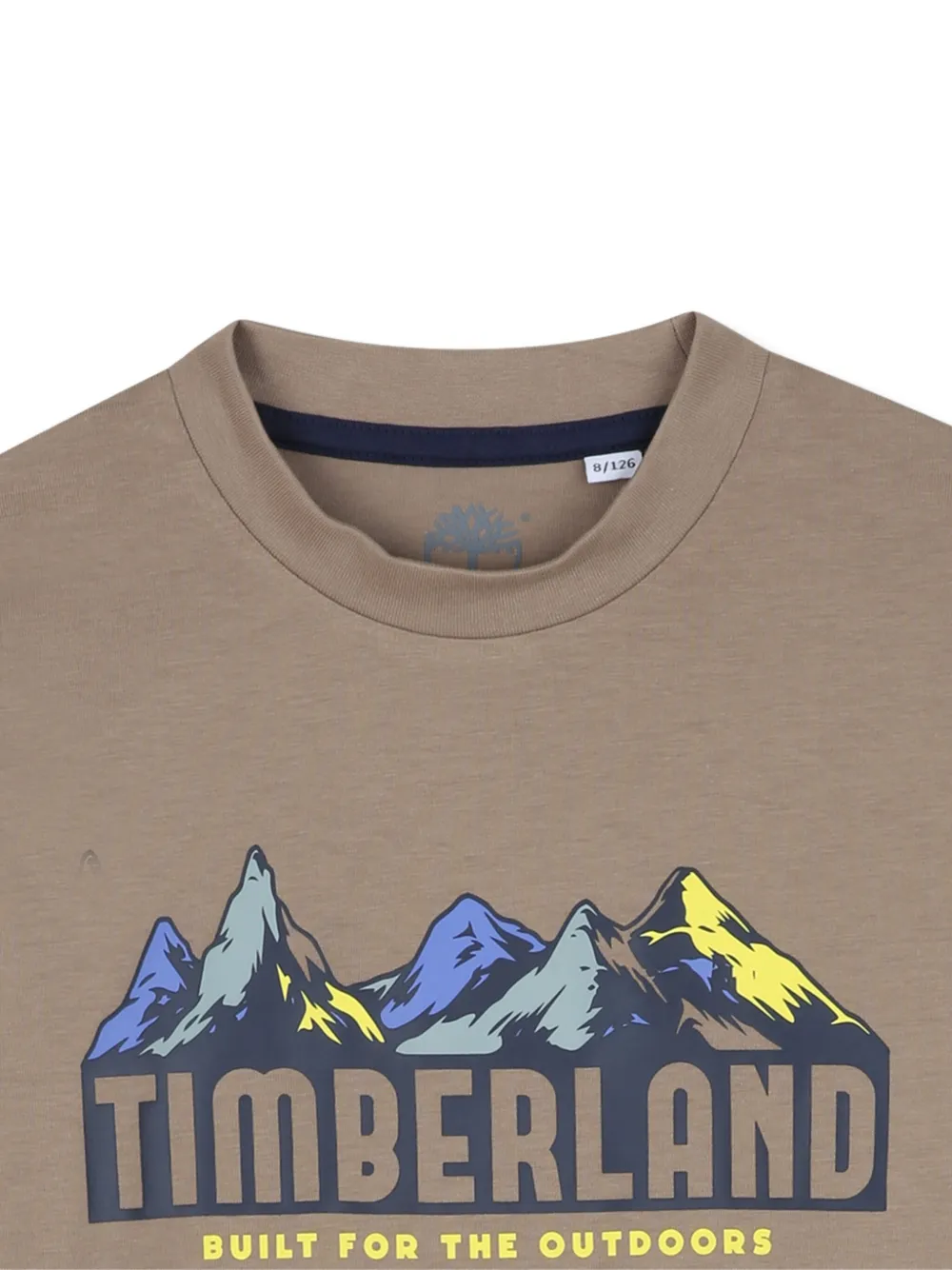 Футболка с длинными рукавами и принтом Timberland Kids, коричневый — фото 3