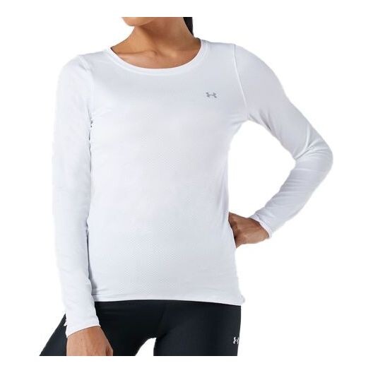 

Футболка heatgear training sports long sleeves white Under Armour, белый