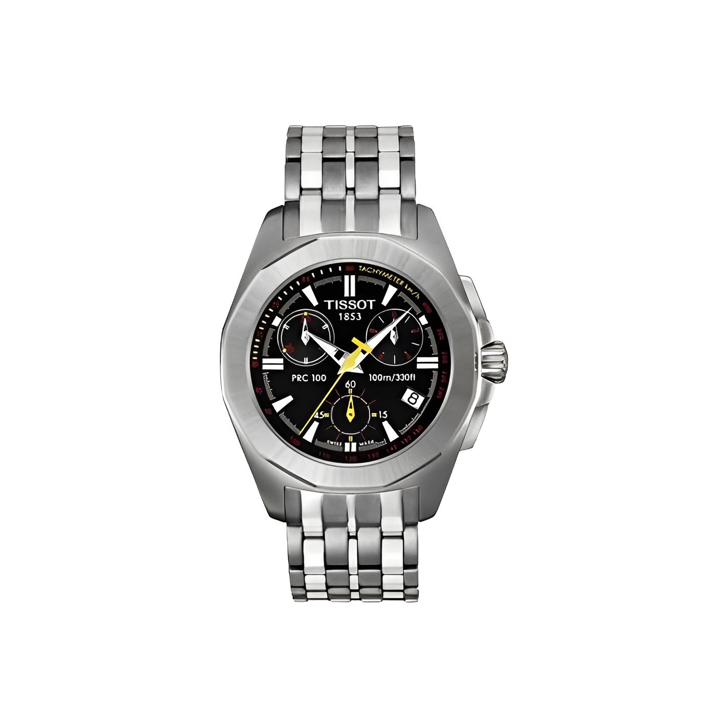 

TISSOT Часы Quartz Movement Women's Watch 28mm Black Dial Stainless Steel Case Stainless Steel Watchband, Black