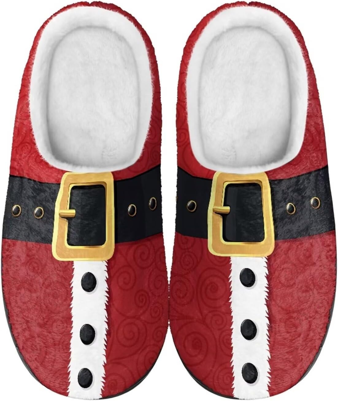 

Мужские и женские плюшевые тапочки, фланелевые теплые мягкие уютные тапочки, домашняя обувь для спальни/улицы, размеры 3-15 Zcfygdx, Creative Santa Clothes Print