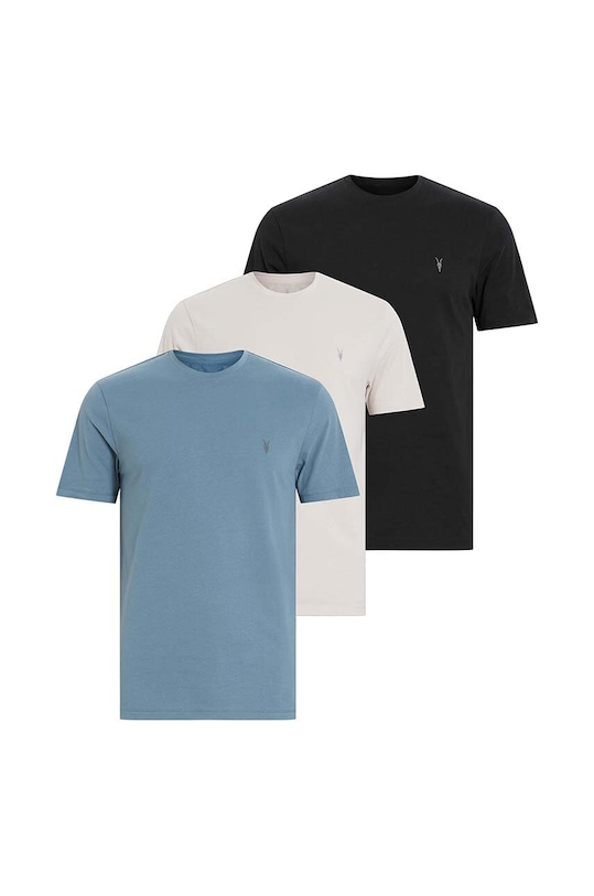 

Хлопковая футболка BRACE 3 шт Allsaints, синий