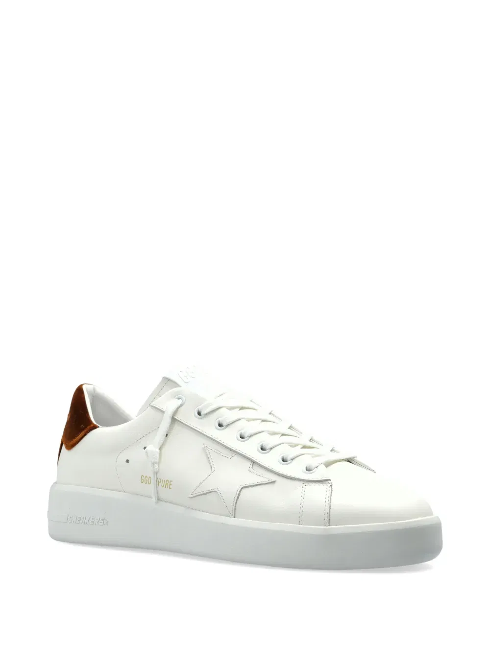 Кожаные кроссовки с аппликацией в виде звезд Golden Goose, белый — фото 2