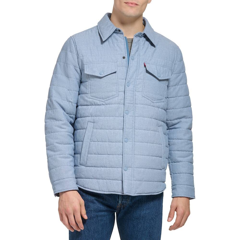 

Мужская стеганая куртка Levi's, цвет Chambray Blue