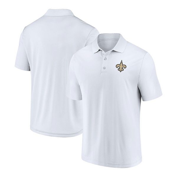 

Мужская брендовая белая футболка-поло New Orleans Saints Component Fanatics