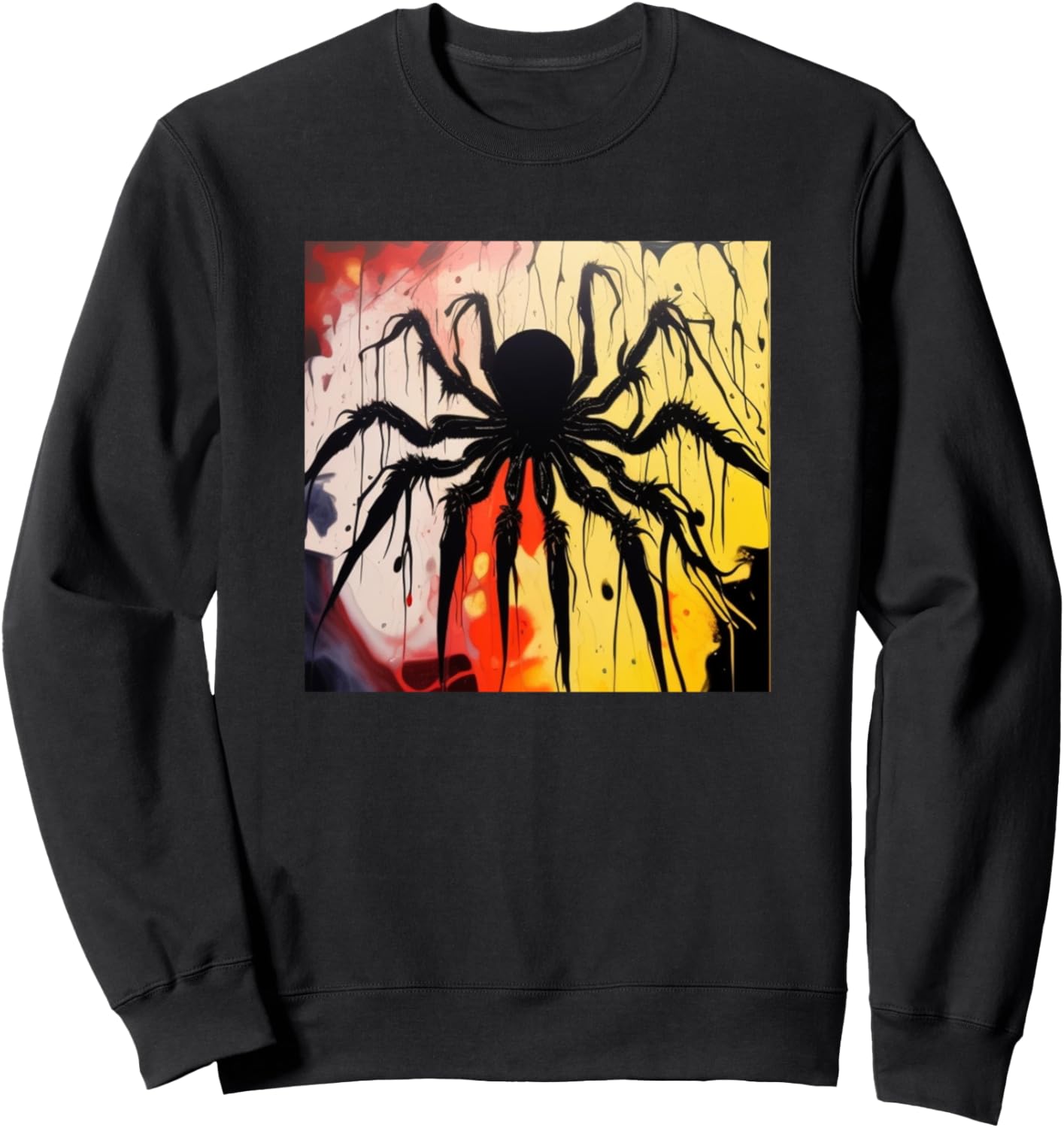 

Толстовка с силуэтом паука (Arachnid) и разноцветными изображениями пауков для любителей пауков Spider - Art Merch Men Women Kids Boys Girls Gift