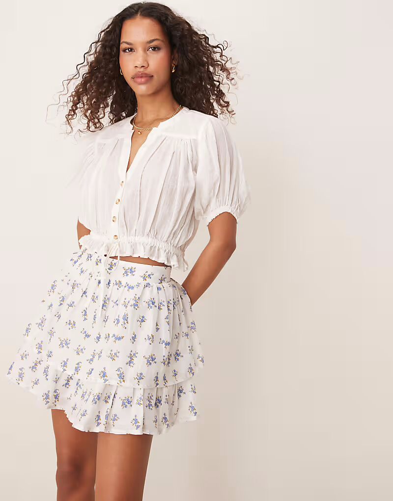 

Юбка ASOS DESIGN rara с комбинированным цветочным принтом