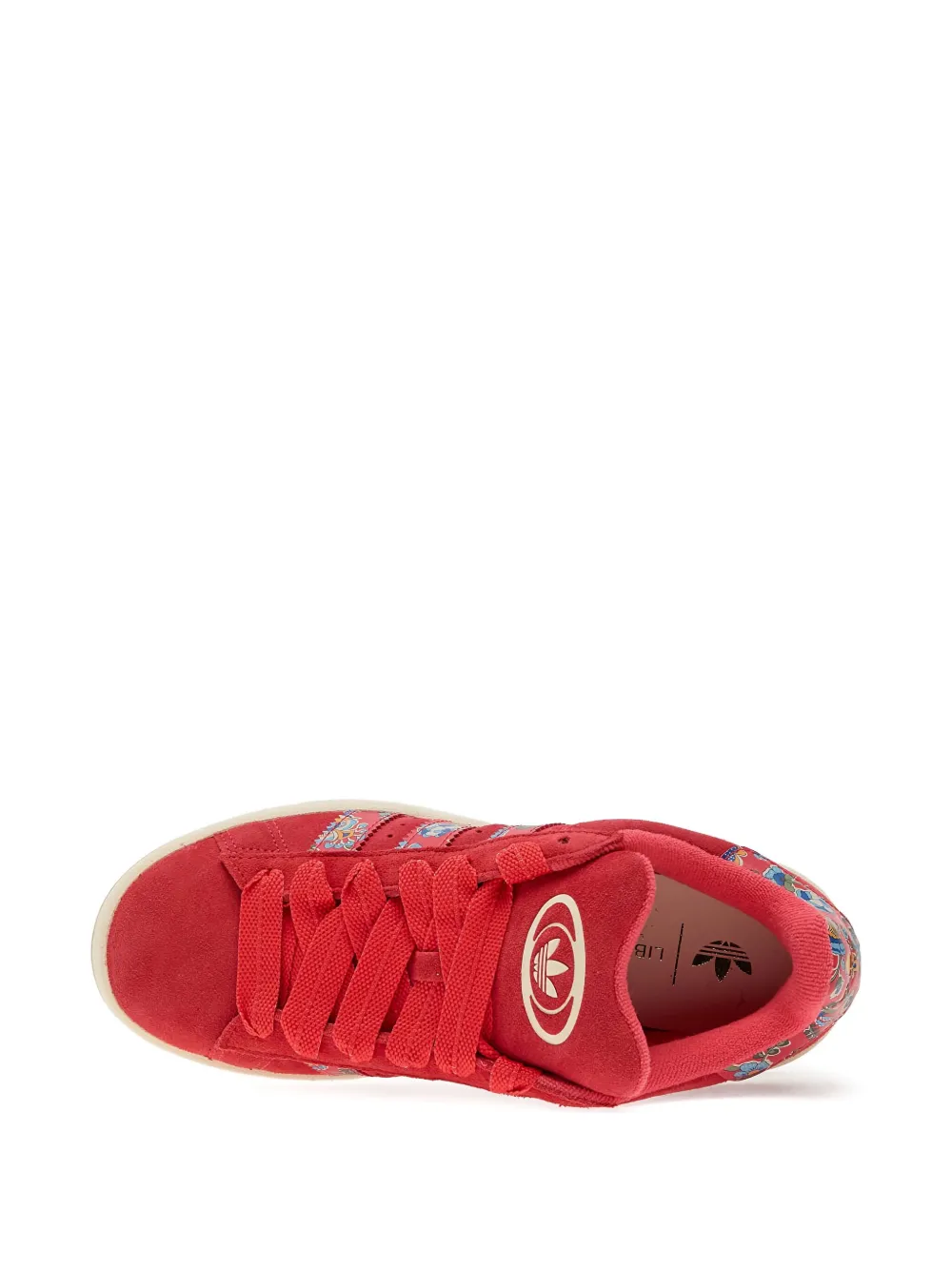 Низкие кеды X Liberty London Campus 00-х с цветочным узором adidas, красный — фото 4