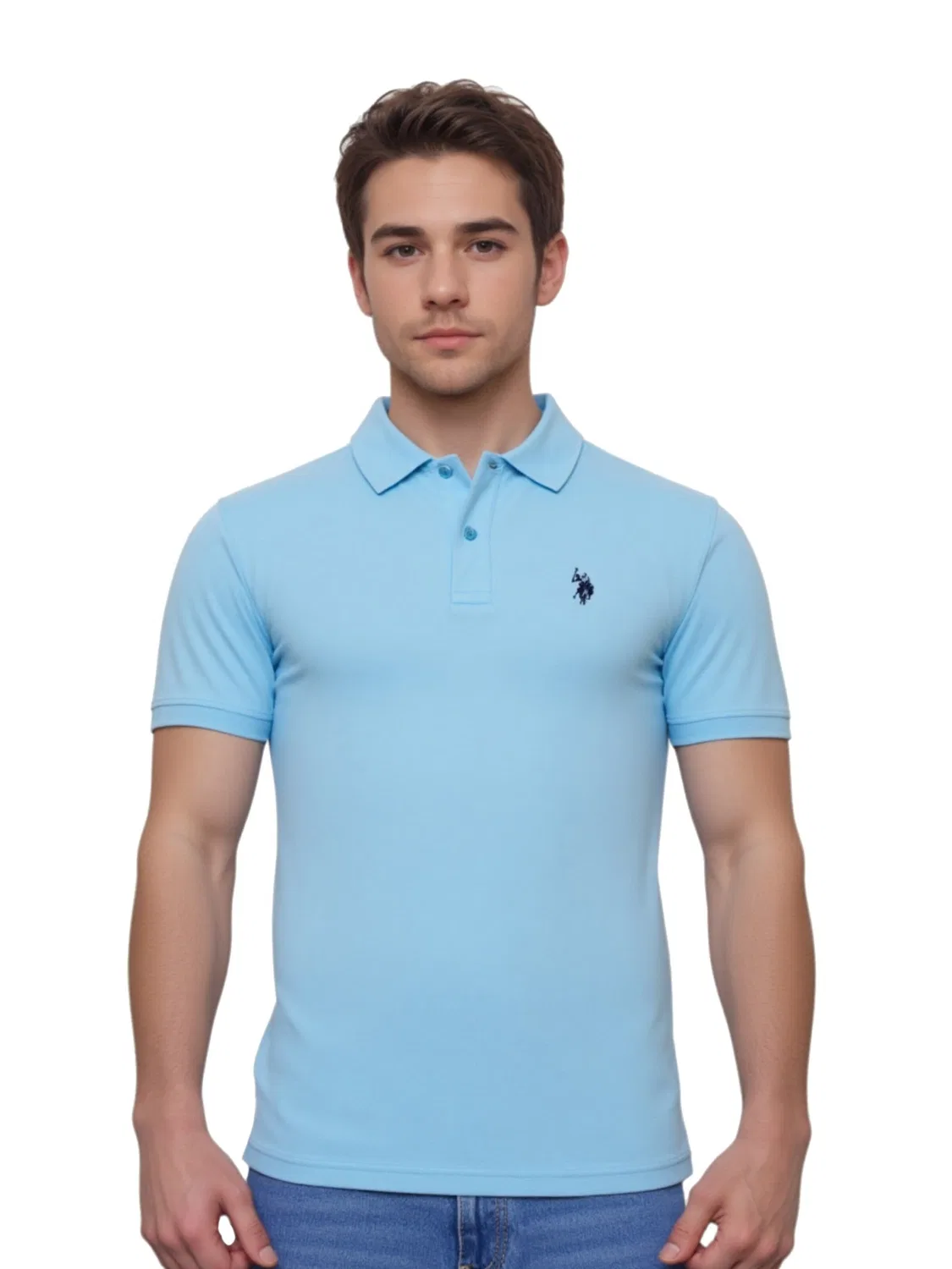 Рубашка U.S. Polo Assn., Light Blue — фото 2