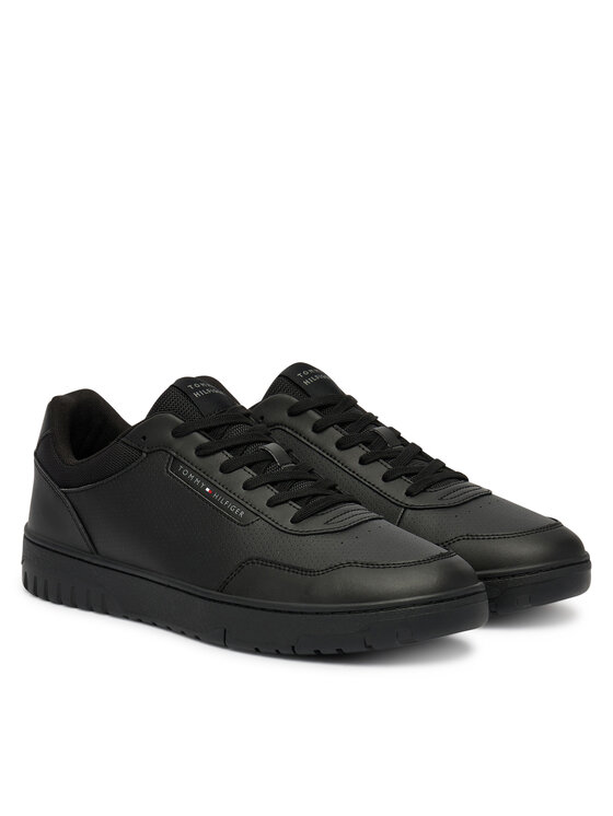 Кроссовки Th Basket Core Lite Lth FM0FM05713 Tommy Hilfiger, черный — фото 2