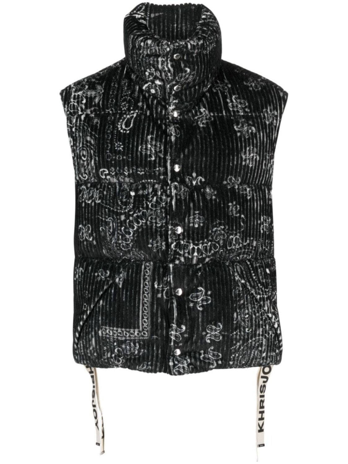 

Khrisjoy paisley-print padded gilet, черный