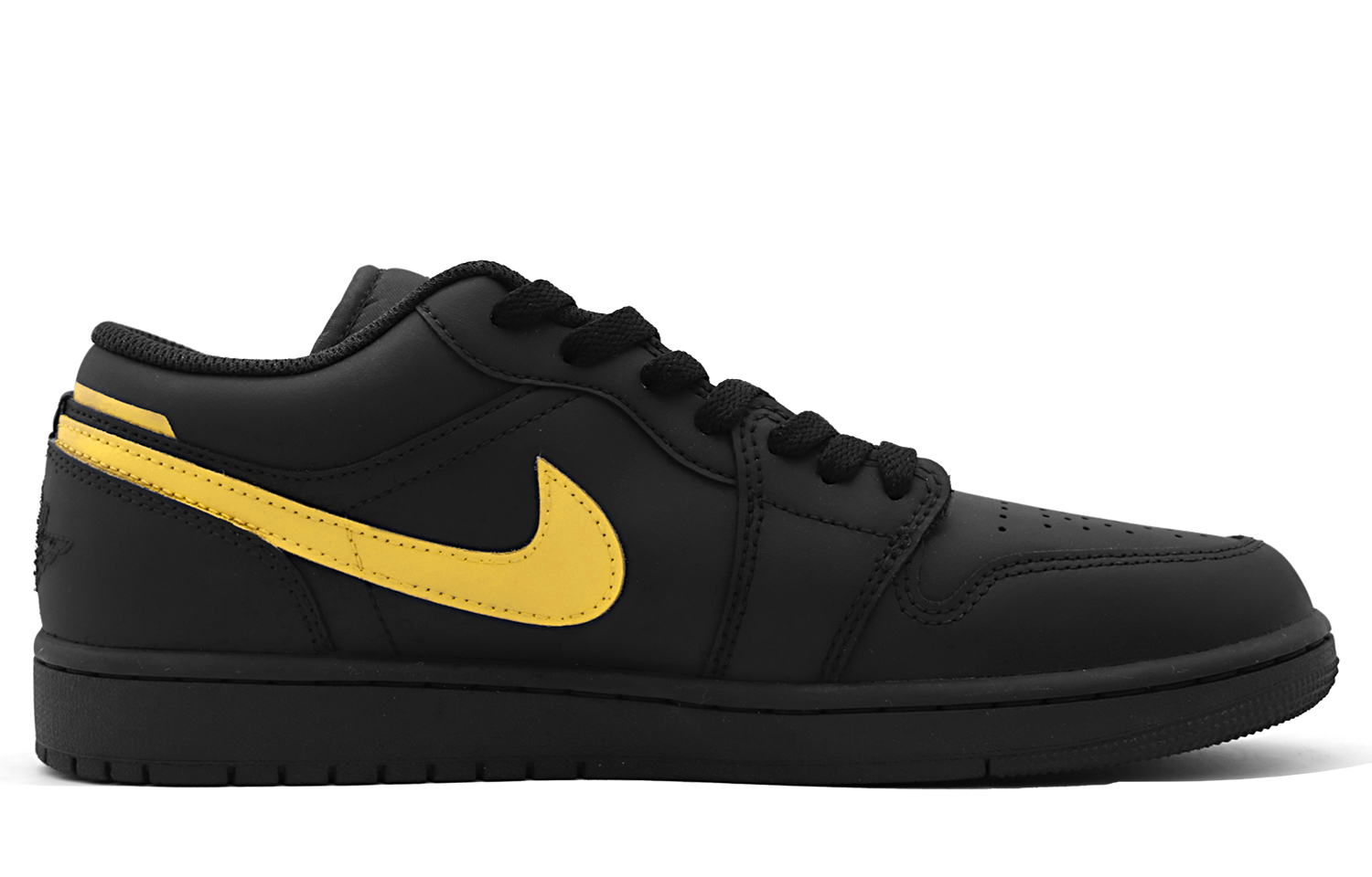 Кроссовки Air 1 Thunder Desert Cushioning Abrasion Resistant Slip Resistant Low top Vintage мужские Jordan, черный желтый — фото 4
