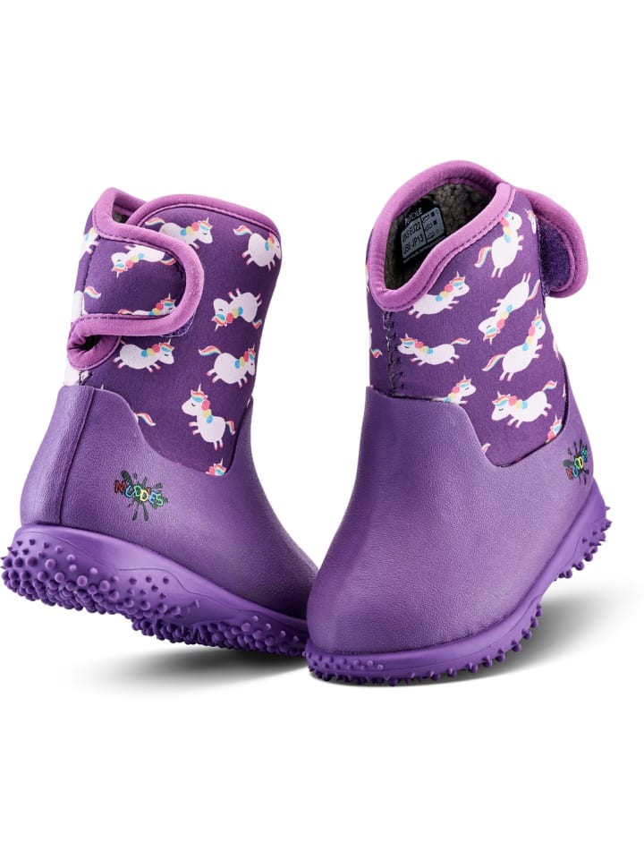 

Детские резиновые сапоги "Muddies Puddle Wellies" фиолетового цвета Grubs