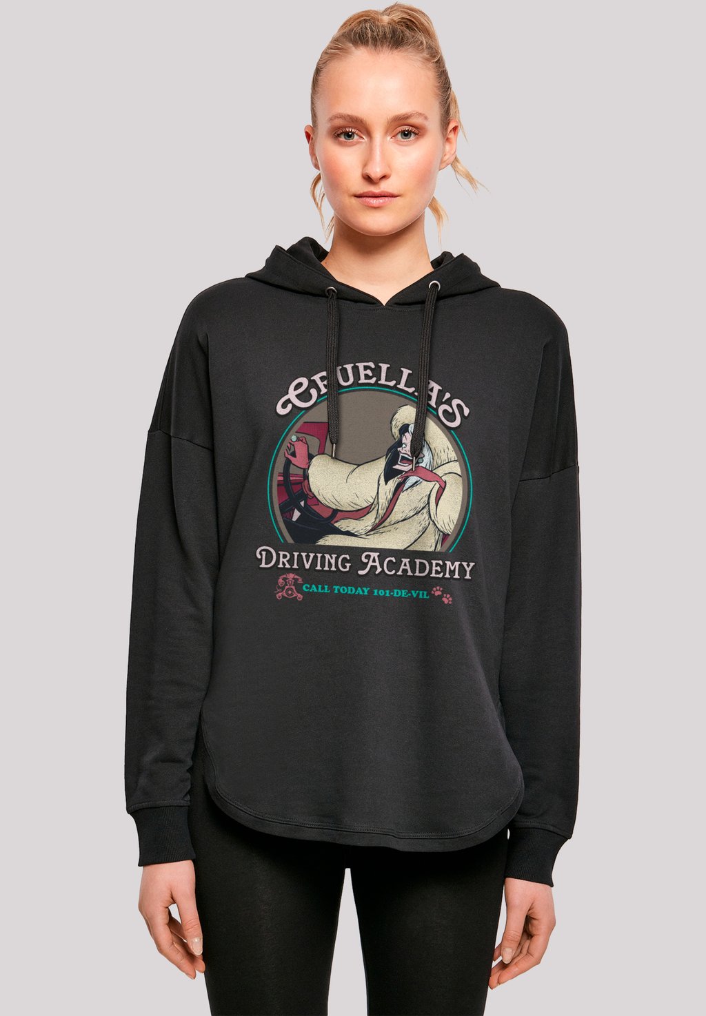 

Толстовка DISNEY VILLIANS CRUELLA DRIVING ACADEMY F4NT4STIC, черный