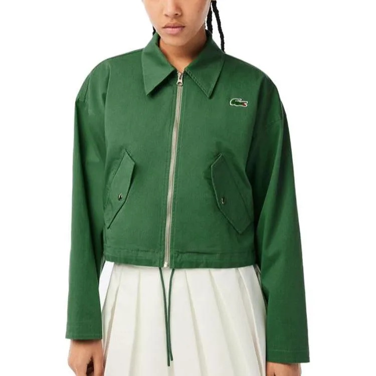 Женское пальто Lacoste SS23, короткое, Tree Green — фото 4
