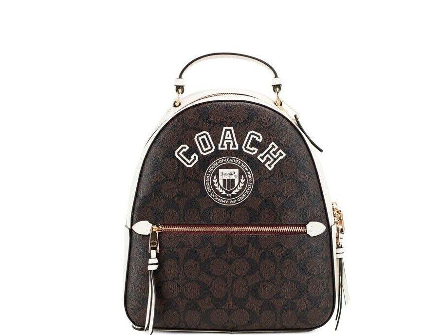 

Сумка-рюкзак Jordyn из холста с фирменным покрытием Varsity Brown Chalk Coach
