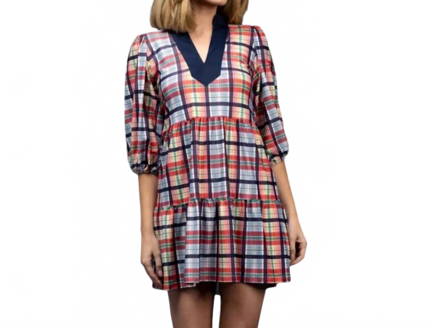 

Тори мини-платье в прибрежную клетку SMITH & QUINN, Coastal Plaid