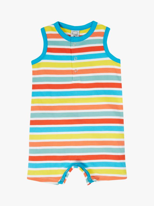 

Детский комбинезон Baby Dune без рукавов из органического хлопка, полоска Sea Rainbow Frugi, Sea Rainbow Stripe