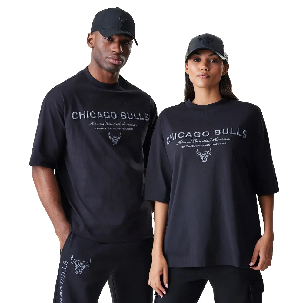 

Футболка с коротким рукавом New Era NBA Linear Grphc Box Chicago Bulls, черный