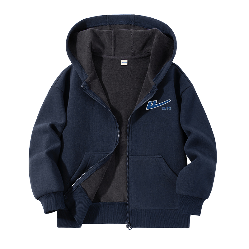 

Толстовка с капюшоном утепленная Unisex WARRIOR, темно-синий/серебро trim синий logo k