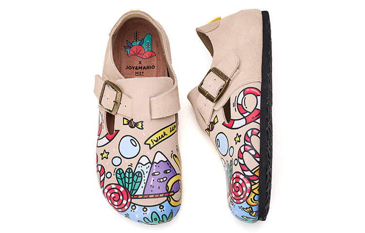 Слипоны Joy&Mario Lifestyle Low-Top, бежевый/мультиколор — фото 3