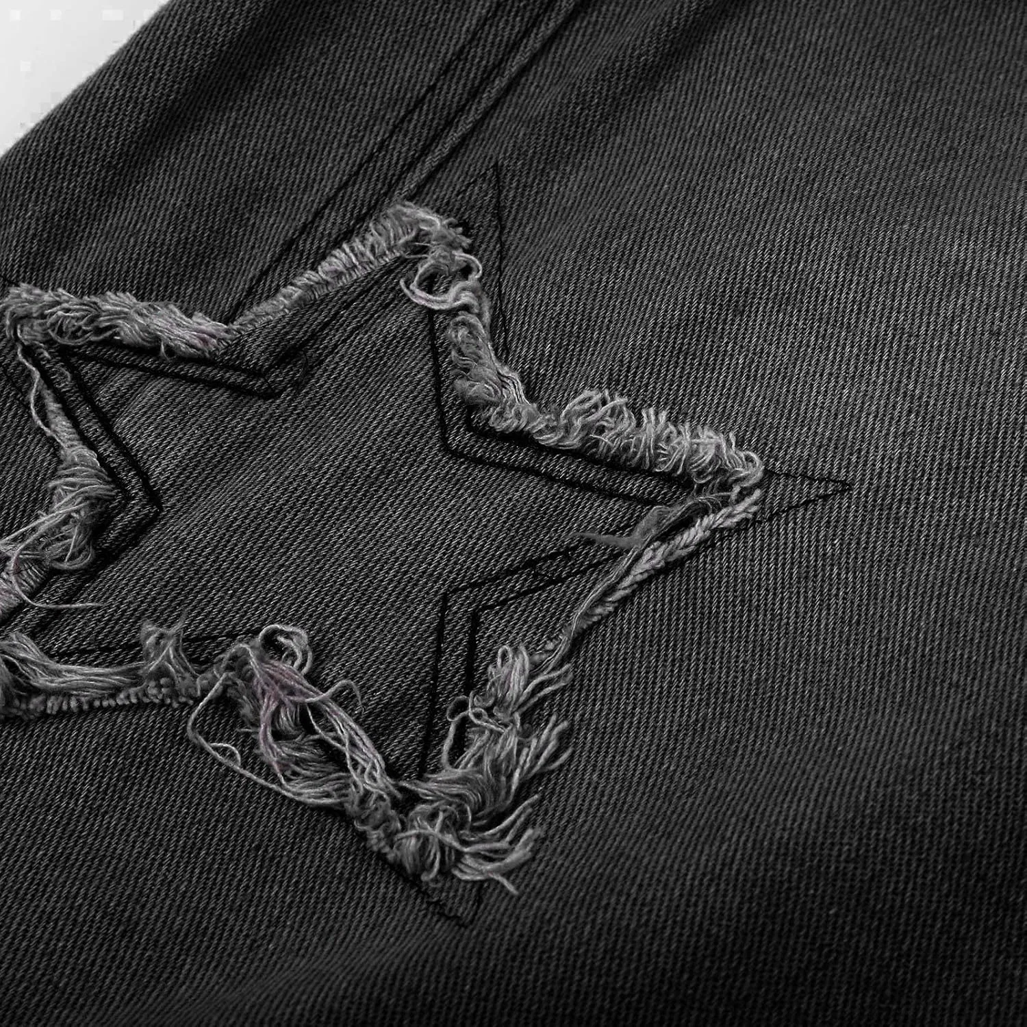 Джинсы свободные Vintage Streetwear, G- Black — фото 4