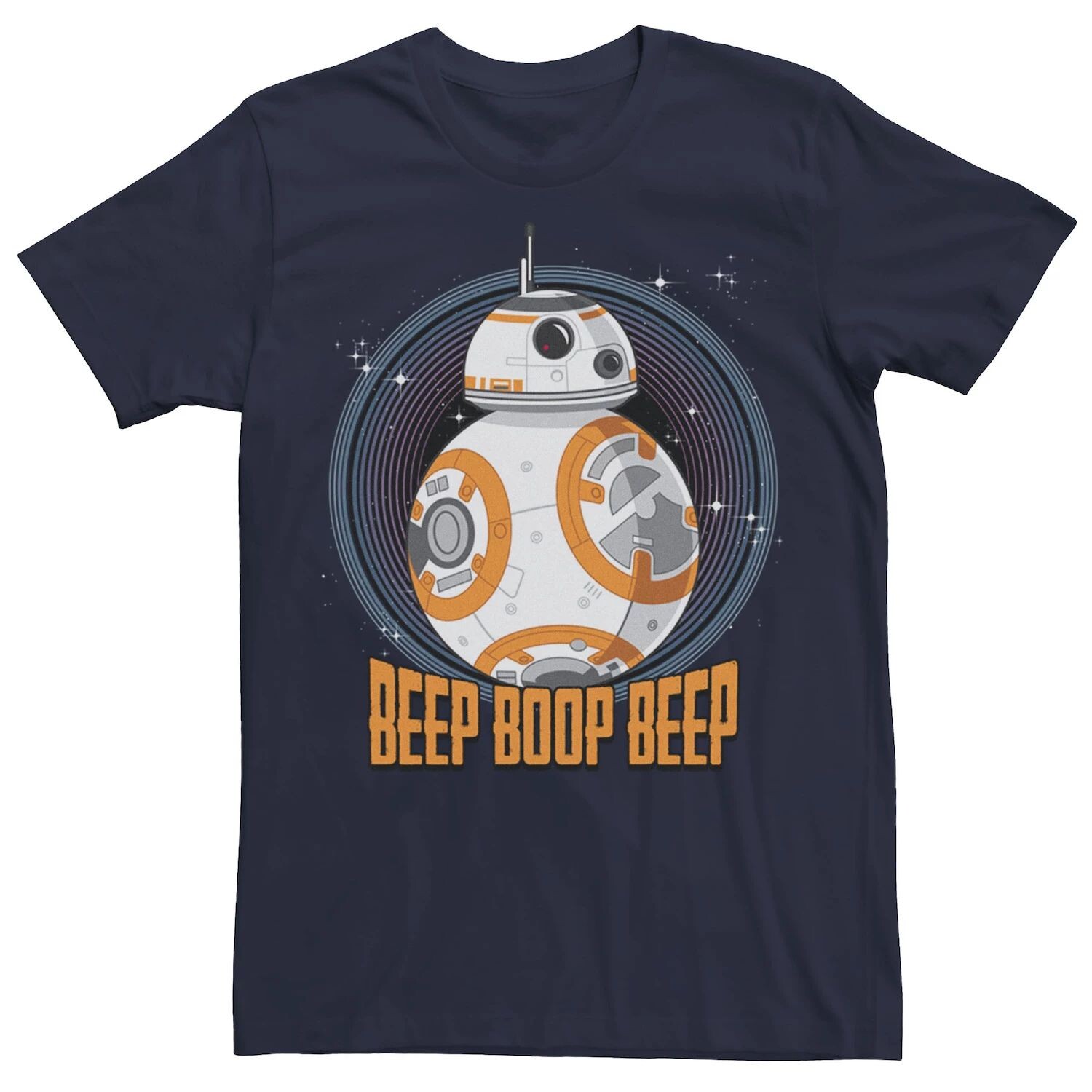 

Мужская футболка с круглым дизайном BB-8 Beep Quote Star Wars