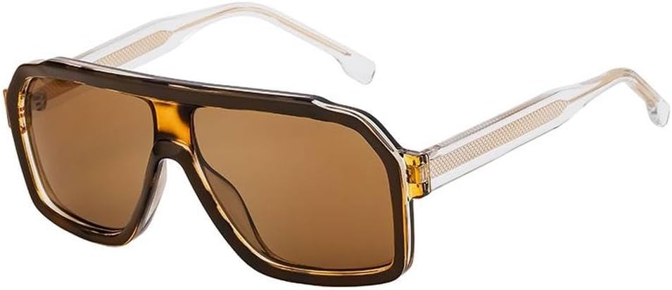 

Солнцезащитные очки LVTFCO большого размера для мужчин и женщин, роскошные, модные, в винтажном стиле, для активного отдыха и вождения, с защитой от УФ-излучения UV400, C5hawksbillbrown