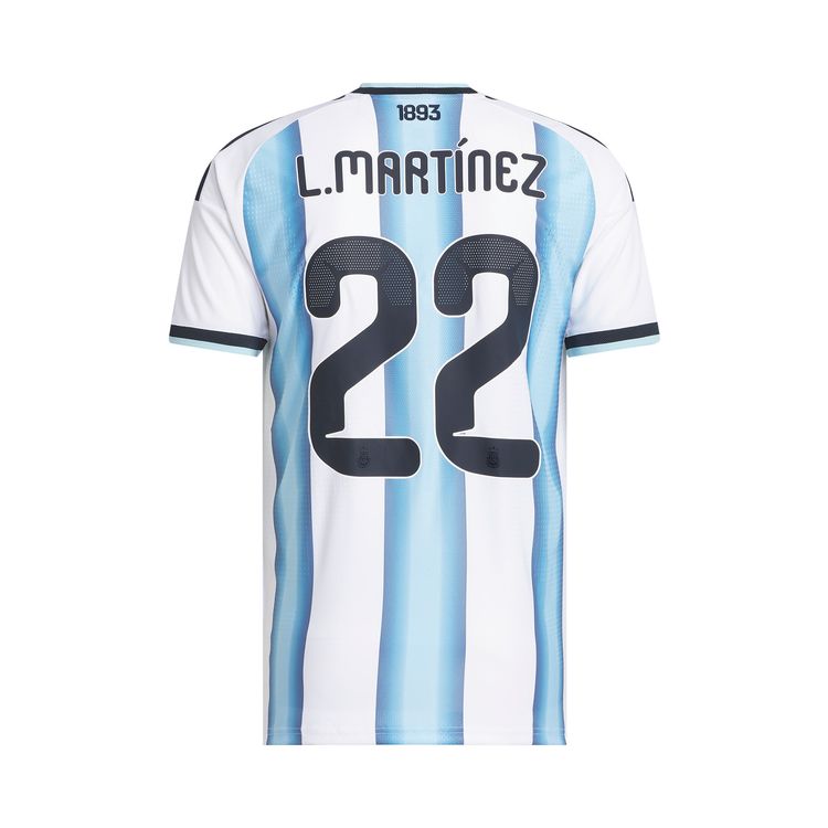 Домашняя футболка Adidas Argentina 26 Martinez, цвет белый/ледяной синий — фото 2