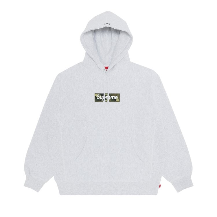 

Толстовка Supreme Box Logo Hooded 'Ash Grey', серый