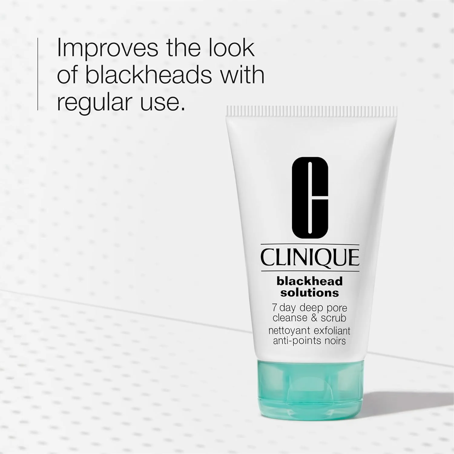 Clinique Blackhead Solutions 7 Day Deep Pore Cleanse & Scrub, Ежедневное очищающее средство для лица, скраб с салициловой кислотой и витамином Е для всех типов кожи, 120 мл 124 мл (1 шт.) — фото 2