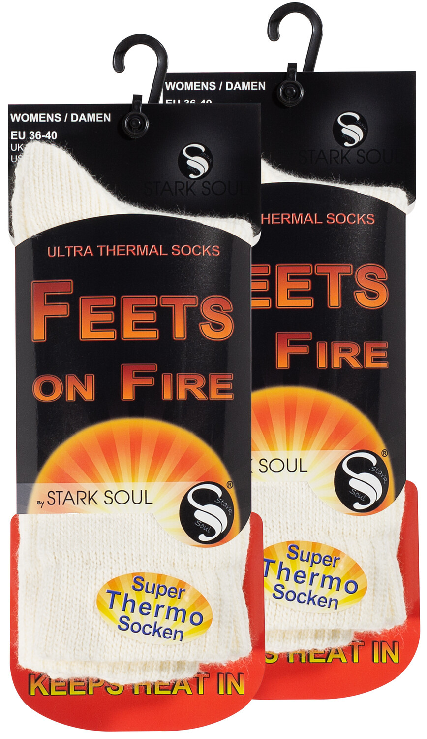 

Носки Stark Soul Thermo 2 шт FEETS on FIRE, белый
