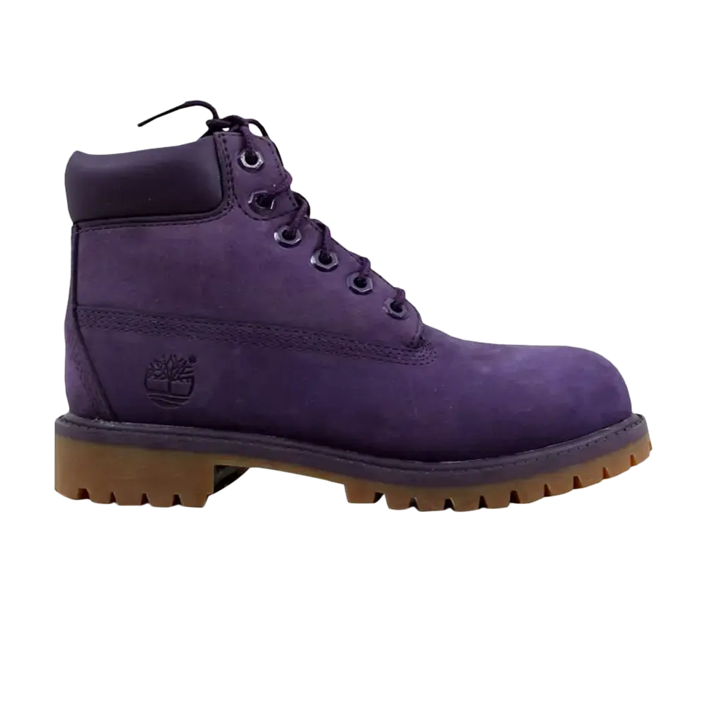 Ботинки Timberland Premium 6 Inch Junior с логотипом, фиолетовый