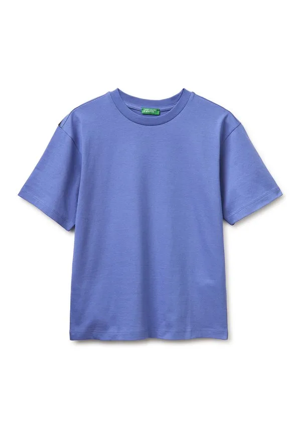 Футболка с коротким рукавом и полуобработанным принтом United Colors Of Benetton, Blue