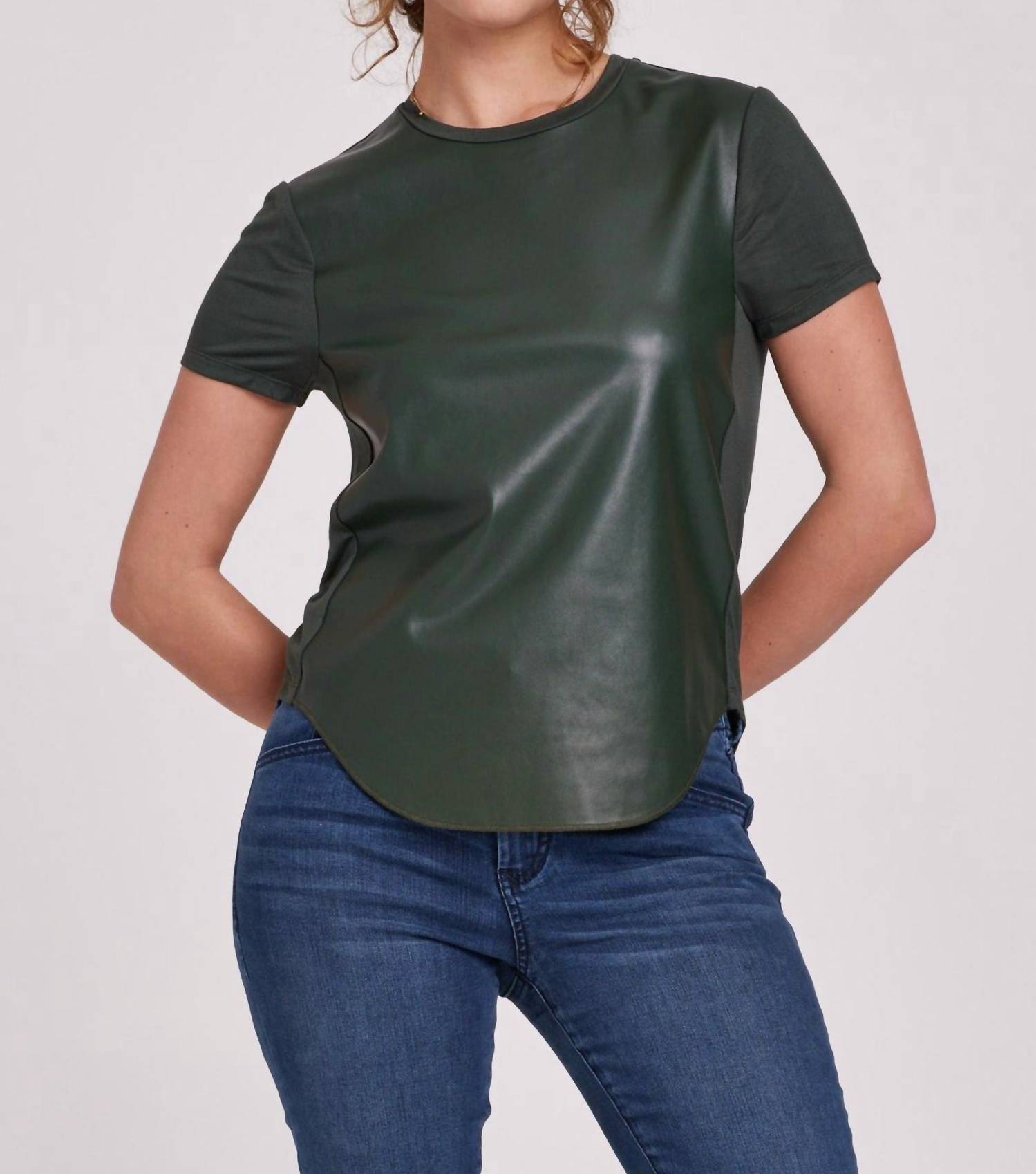 

Футболка Elaina в цвете лесной зелени Another Love