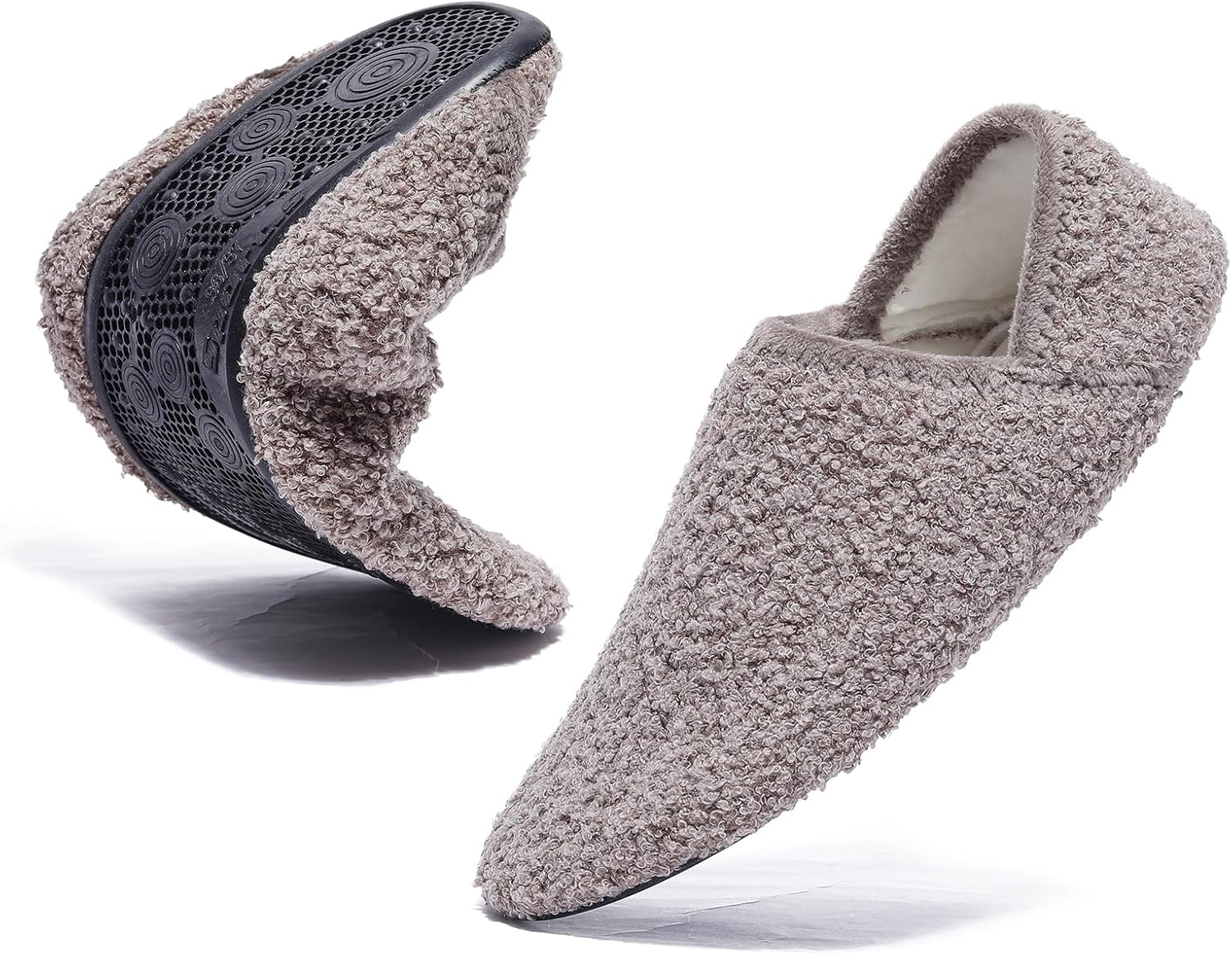 

Удобные и легкие домашние тапочки, антискользящие тапочки для женщин и мужчин, домашние носки-топсеры для использования Feelaces, хаки