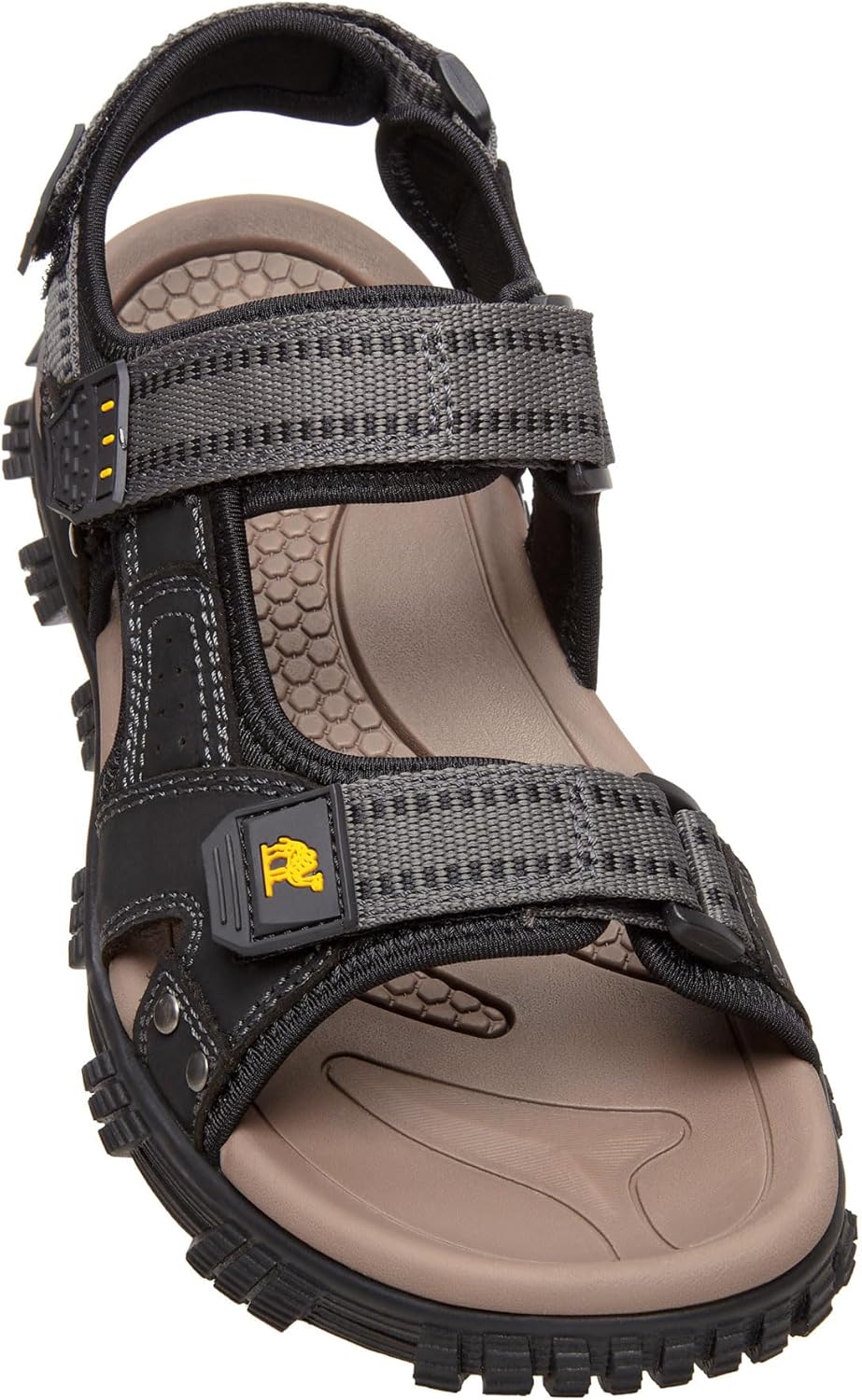 

Мужские водонепроницаемые сандалии CAMEL CROWN с поддержкой свода стопы для походов, комфортные кожаные сандалии с регулируемым ремешком, спортивные сандалии для летнего пляжа и прогулок по тропам, черный/серый