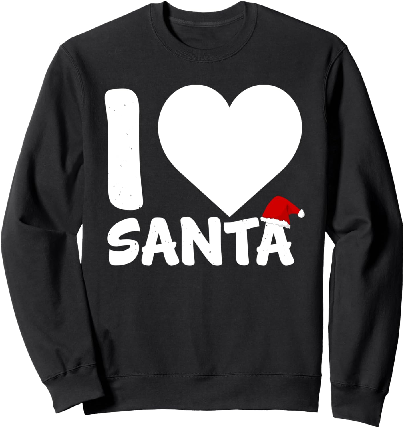 

Я люблю Санту - Забавная рождественская толстовка Love Santa, черный